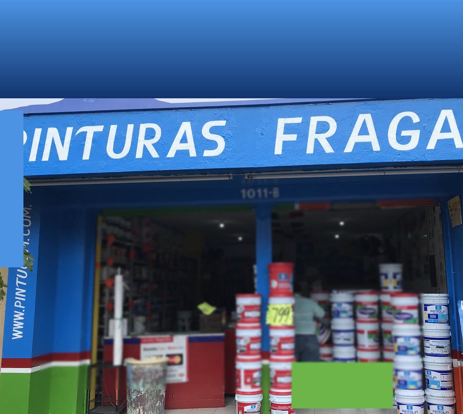 Fachada de Pinturas FRAGA en Av. Constitución, Centro de Villahermosa
